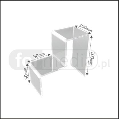 świetnej jakości stojak ze stopniami z plexi