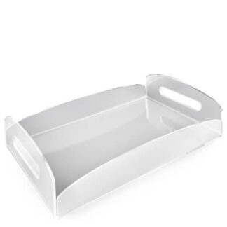 Taca prostokątna z plexi pleksi 35 x 22 cm, 2 sztuki