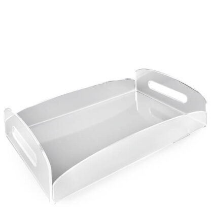 Taca prostokątna z plexi pleksi 35 x 22 cm, 2 sztuki