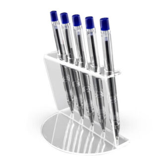 prosty stabilny stojak na długopisy z plexi dla firm