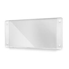 Kieszeń z plexi, z 4 otworami, DL, poziom, 10 sztuk