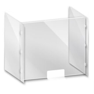 Osłona z poliwęglanu na ladę, biurko 3 mm 80 x 100 x 20 cm