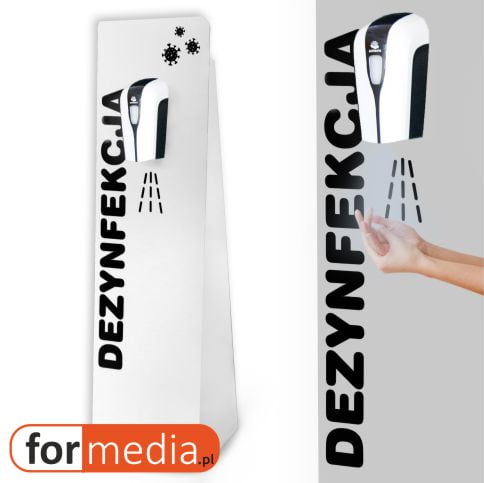 Dozownik do dezynfekcji szary