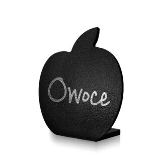 tabliczka kredowa w kształcie jabłka napis
