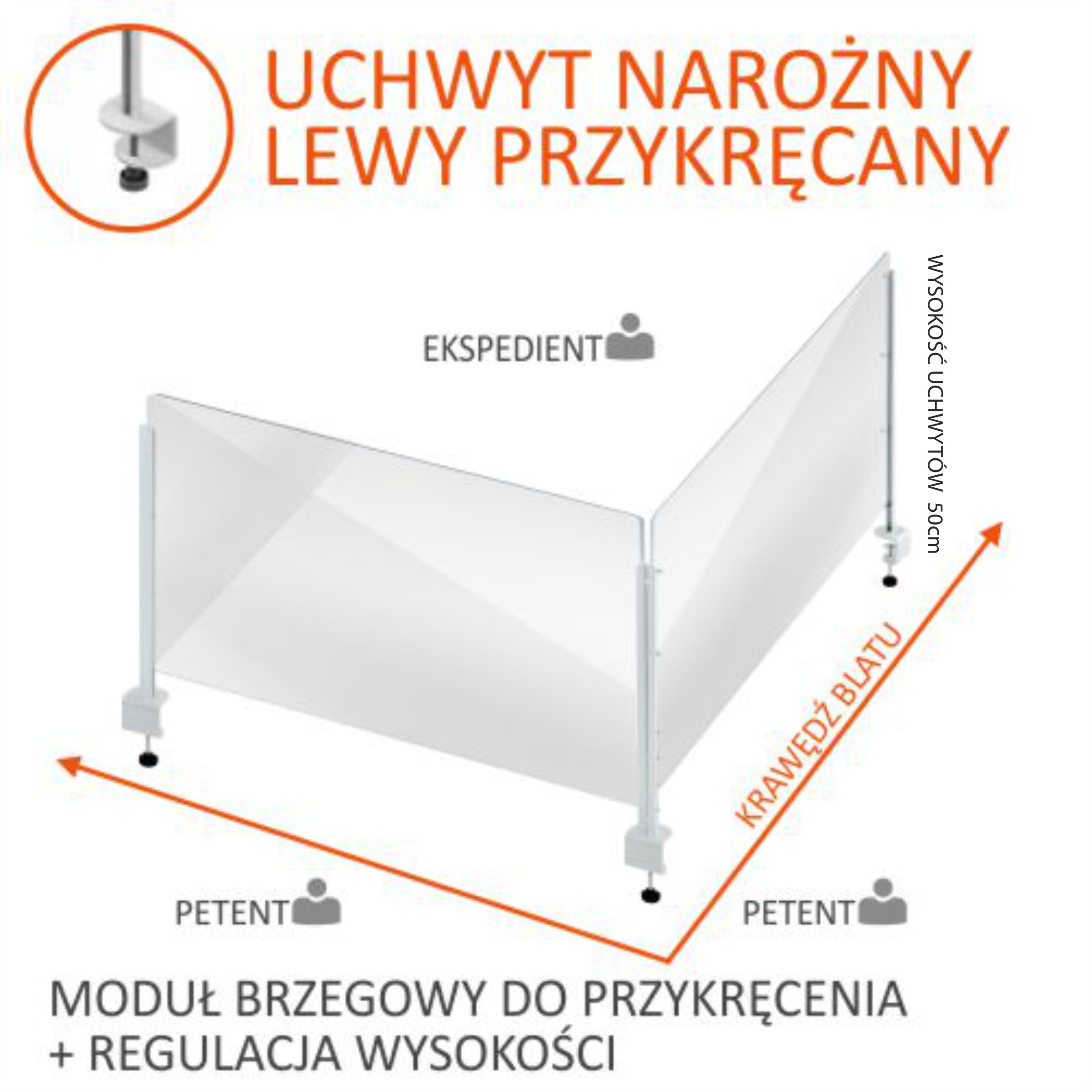 szyba narożna