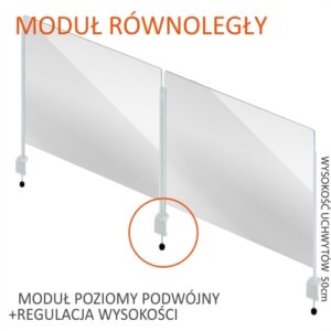 podwójna osłona z uchwytami