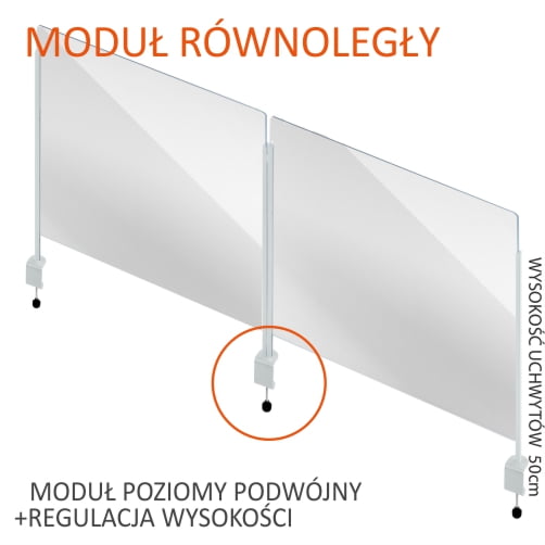podwójna osłona z uchwytami
