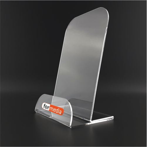 stojak z plexi wizualizacja loga