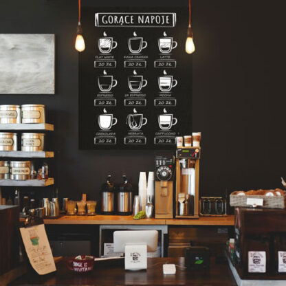 Promocyjna tablica kredowa do restauracji kawiarni