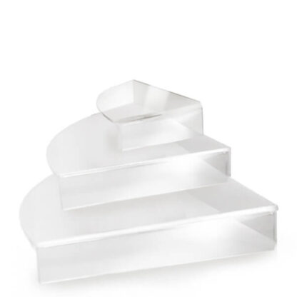 Stojaki narożnikowe 10 sztuk po 3 rozmiary (8+10+12cm) z plexi