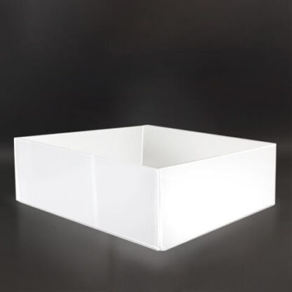 Biały kubik, skrzynka z giętej pleksi, format 15x20x7cm  KUBG6 - obrazek 2
