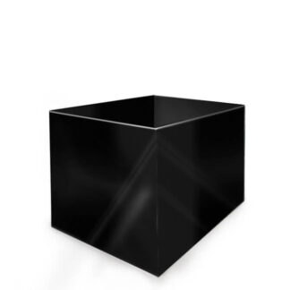 Kubik, pojemnik z plexi czarnej 3 mm, 30x30x30cm, 5 sztuk  KUB5CZ3