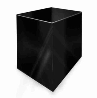 Kubik, pojemnik z plexi czarnej 3 mm, format 20x20x25cm, 2 sztuki  KUB10CZ3