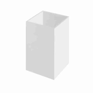 Kubik, pojemnik z mlecznej plexi 5 mm, 10x10x20cm 5 sztuk  KUB6B5