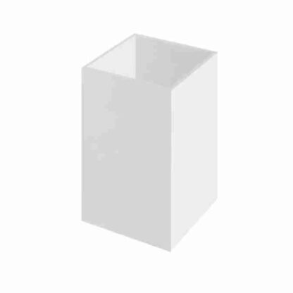 Kubik, pojemnik z mlecznej plexi 5 mm, 10x10x20cm 5 sztuk  KUB6B5
