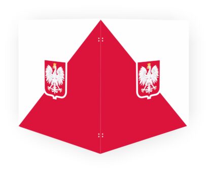 Parawan wyborczy - składany, skrzydło 60x60cm, PCV, wzór A