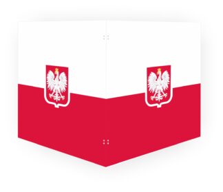 Parawan wyborczy - składany, skrzydło 60x60cm, PCV, wzór B