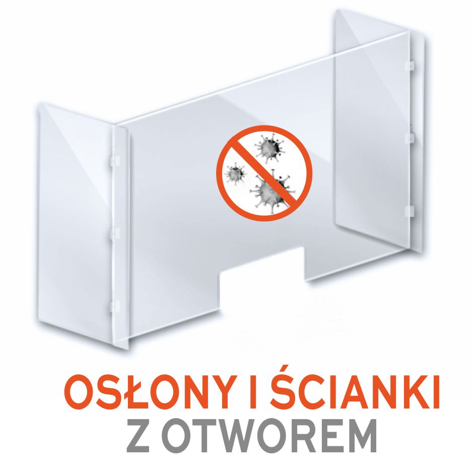 ścianki i osłony z otworem