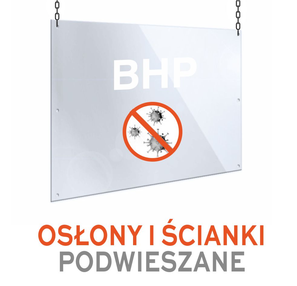 ścianki i osłony podwieszane