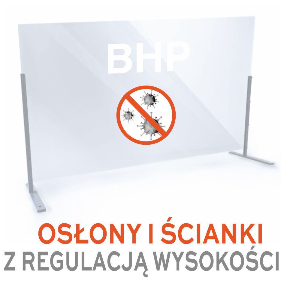 ścianki i osłony z regulacją wysokości