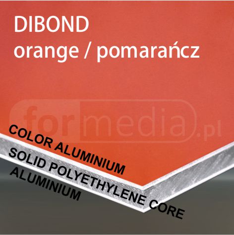 kolorowe aluminium lekkie cienkie tworzywo pomarańczowy