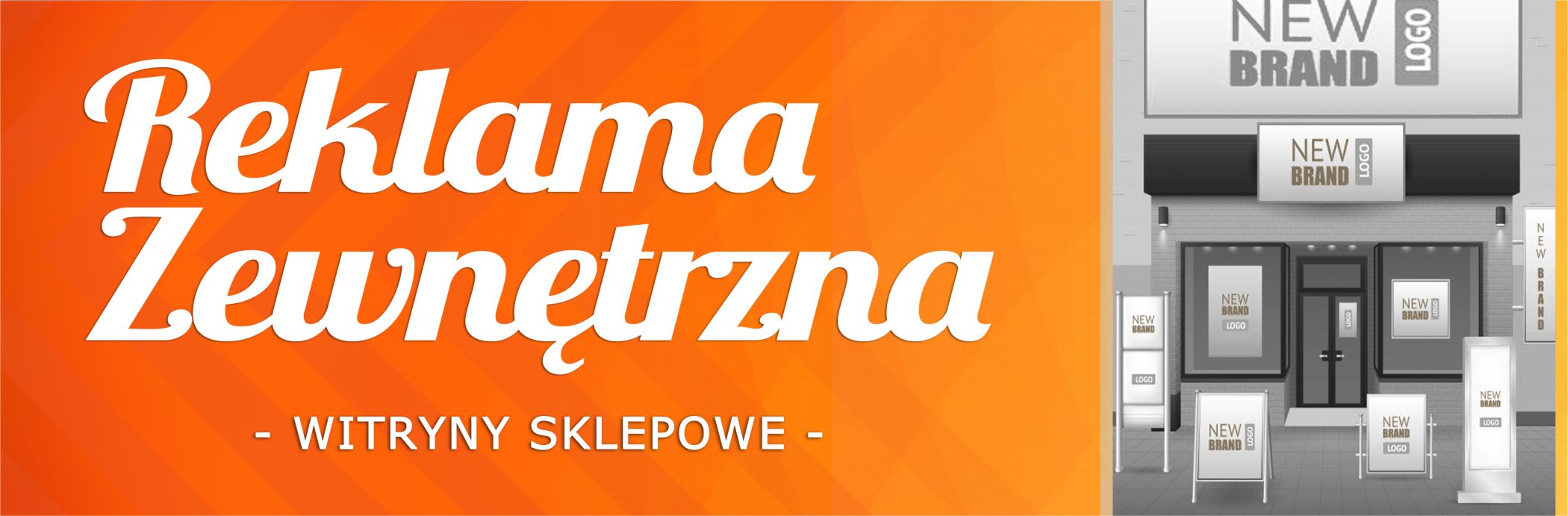 reklama na witrynach sklepowych