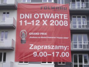 baner reklamowy na bloku