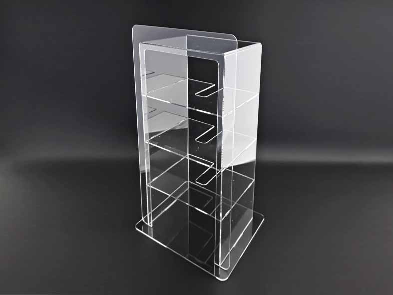 display z kieszonkami bezbarwny
