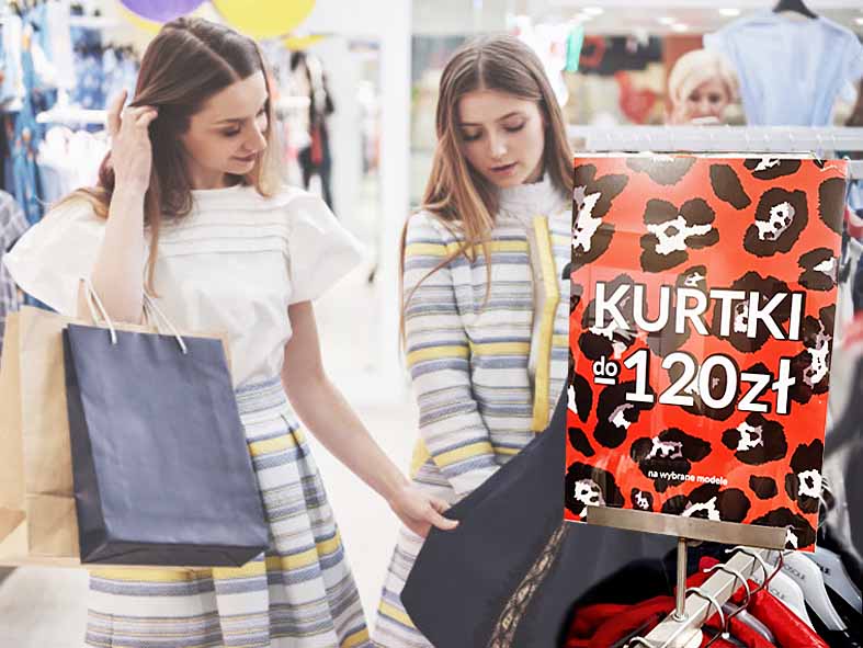 pudełko na plakat reklamowy do sklepu