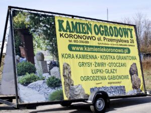 Reklama mobilna przyczepa reklamowa