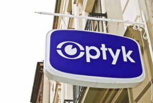 szyld dla firmy optycznej