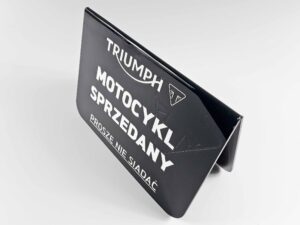 czarny stojak dwustronny