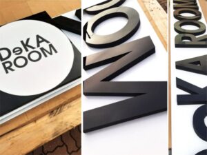 logo szyld z plexi