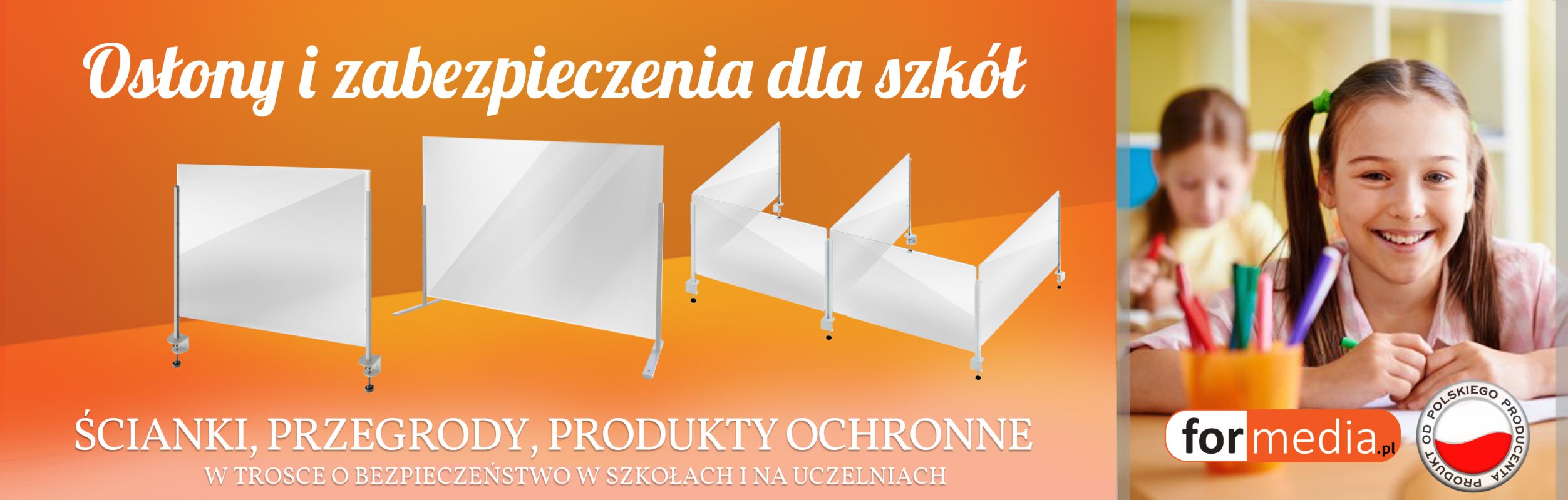 osłony na biurko dla szkół
