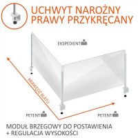 moduł brzegowy z regulacją wysokości