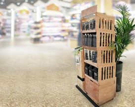 ekspozytor stand ze sklejki producent