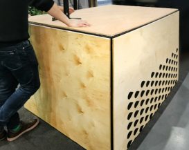 lada do recepcji degustacyjna stol targowy producent