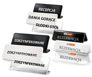 tabliczki na stół z napisami